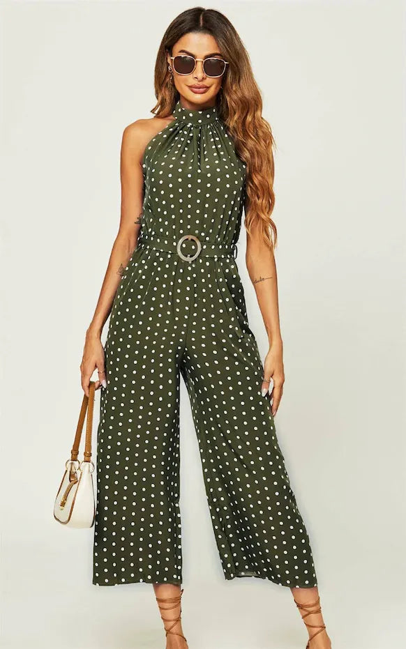 Jumpsuit in Olive Grün