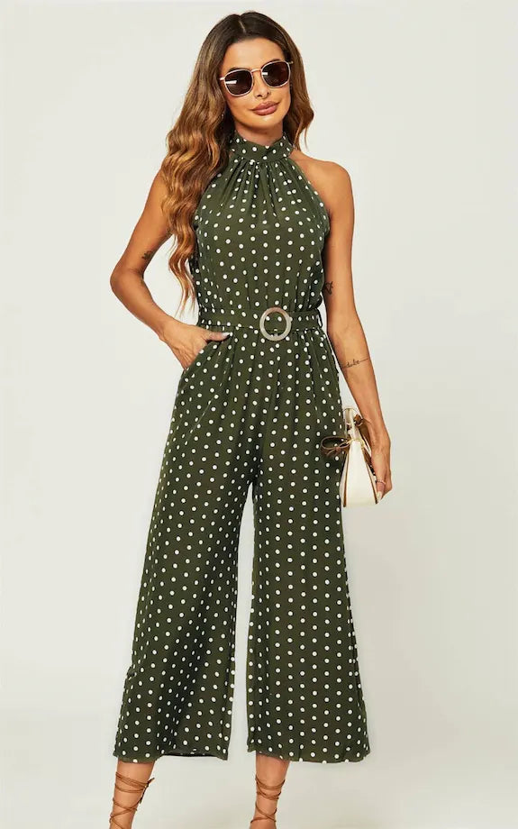 Jumpsuit in Olive Grün